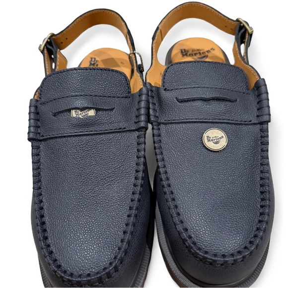 Dr. Martens Penton Slingback Loafers Black Leather Men’s Size 11 NEW, Old Money - Picture 8 of 10